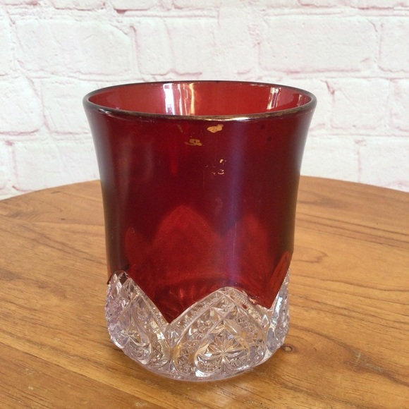 Antique 1908 Ruby Red Flash Glass - Picture 3 of 10